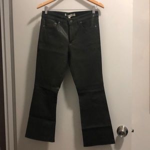 Adorable military green leather pants!!